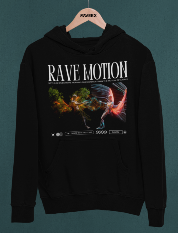 Hoodie à design frontal - Rave motion