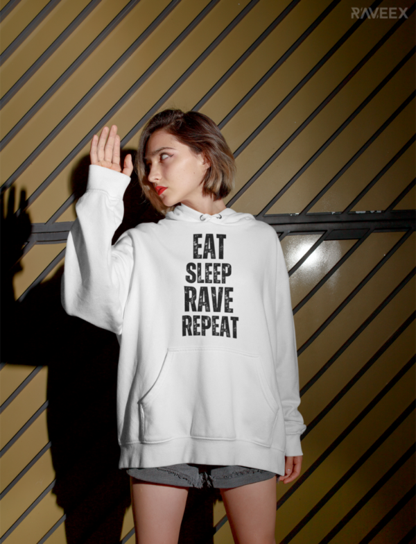 Hoodie à design frontal - Eat - Sleep - Rave - Repeat - Image 7