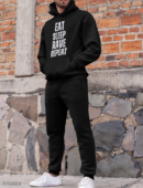 Hoodie à design frontal - Eat - Sleep - Rave - Repeat