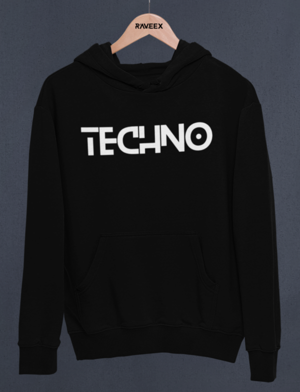 Hoodie à design frontal - TECHNO