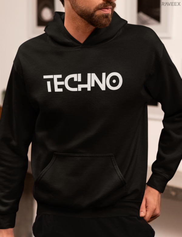 Hoodie à design frontal - TECHNO - Image 2