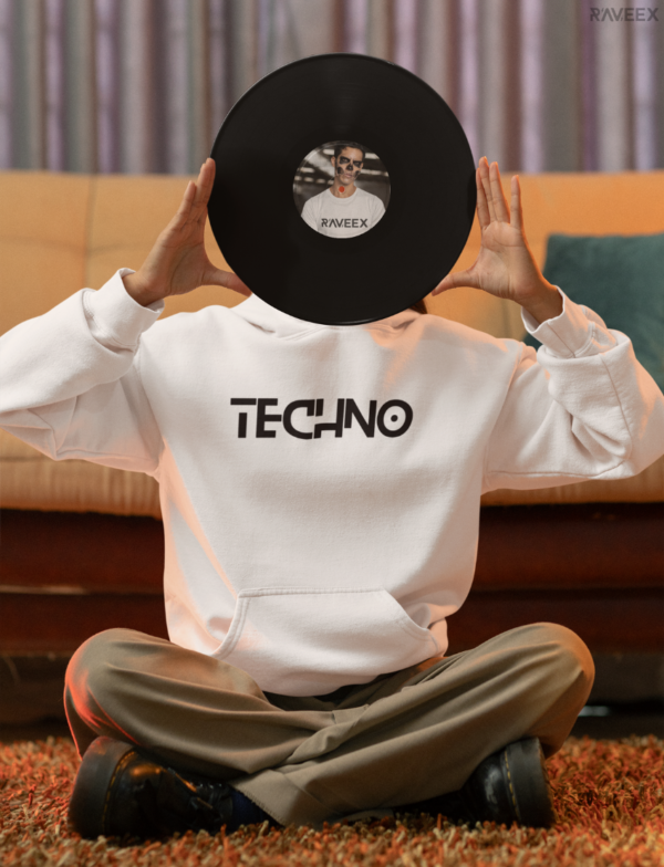 Hoodie à design frontal - TECHNO - Image 6