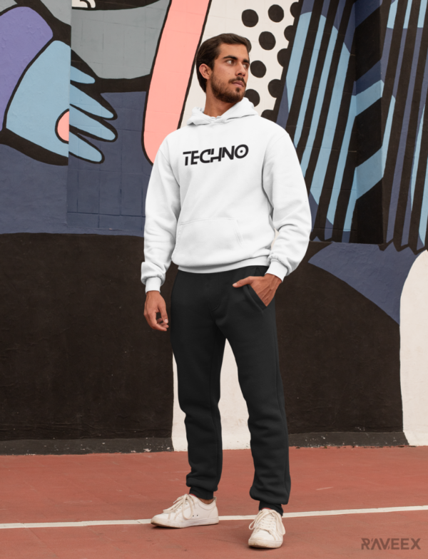 Hoodie à design frontal - TECHNO - Image 7