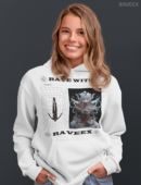 Hoodie à design frontal - Rave with raveex – Loofy – Last Night
