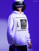 Hoodie à design frontal - Rave with raveex – Loofy – Last Night