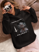 Hoodie à design frontal - Rave with raveex – Loofy – Last Night