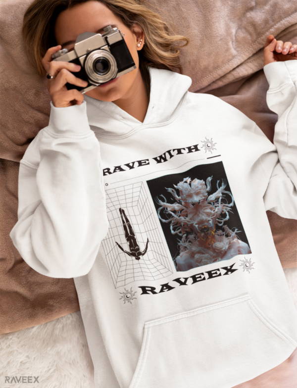 Hoodie à design frontal - Rave with raveex – Loofy – Last Night - Image 3