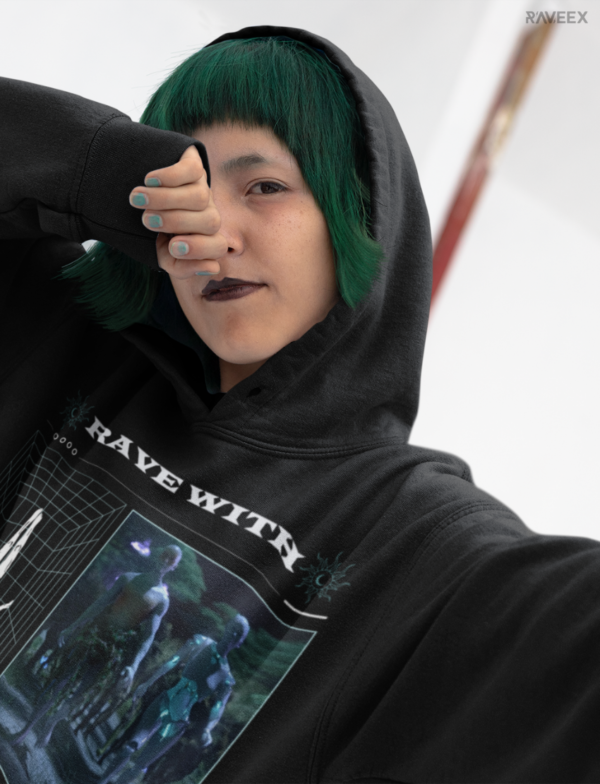 Hoodie à design frontal - Raveex - Image 2