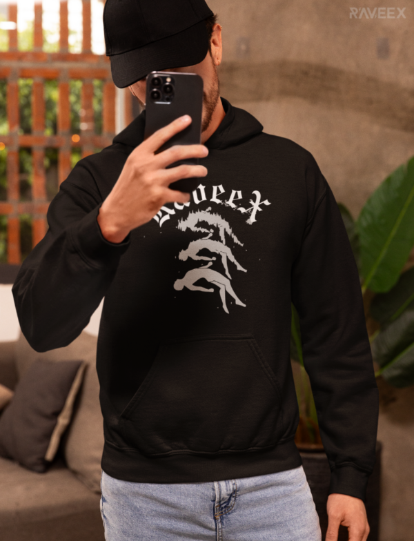 Hoodie à design frontal - Raveex - Image 3