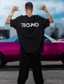 T-shirts avec design au dos - TECHNO