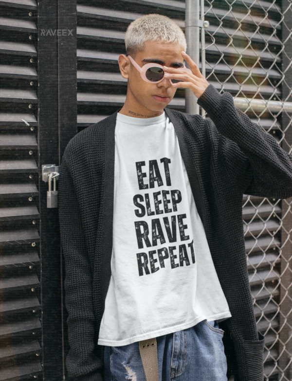 T-shirts à design frontal - Eat - Sleep - Rave - Repeat - Image 3