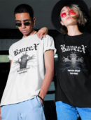 T-shirts à design frontal - Never stop raving