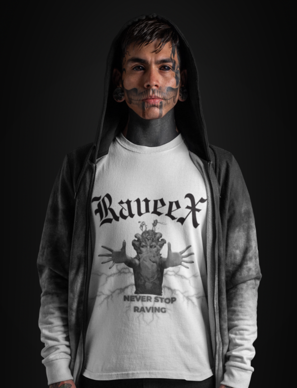 T-shirts à design frontal - Never stop raving - Image 7