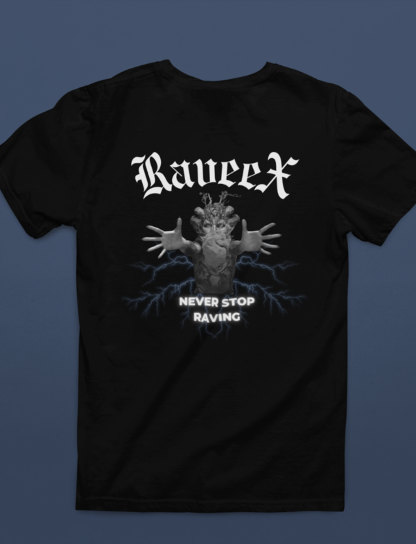 T-shirts avec design au dos - Never stop raving