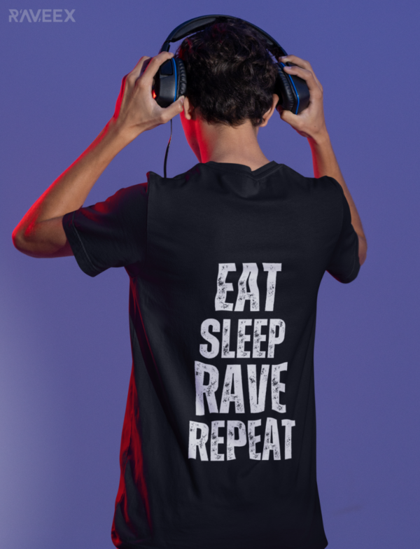 T-shirts avec design au dos - Eat - Sleep - Rave - Repeat - Image 3