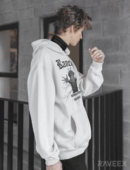 Hoodie à design frontal - Never stop raving