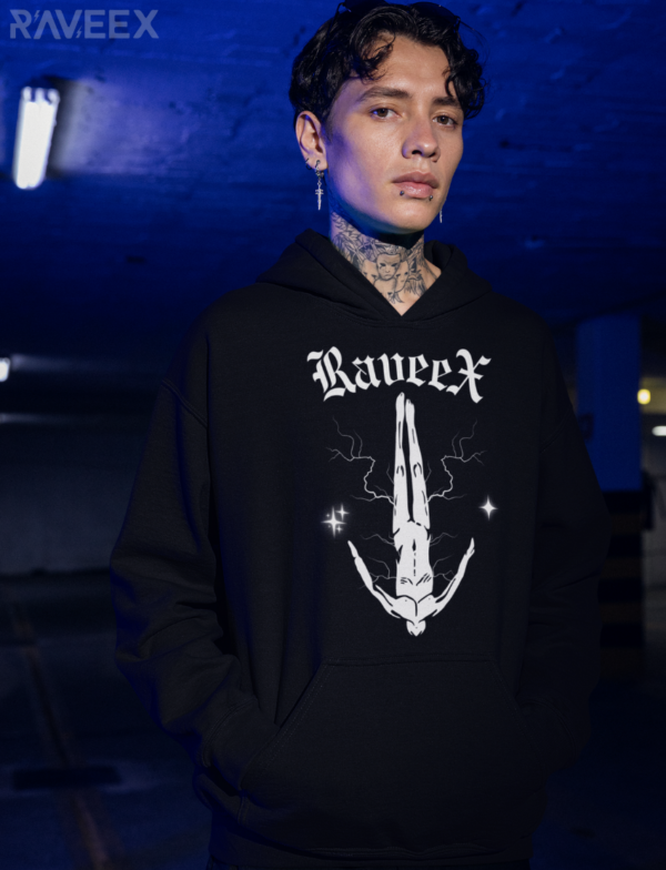 Hoodie à design frontal - Raveex AFTER LIFE - Image 2