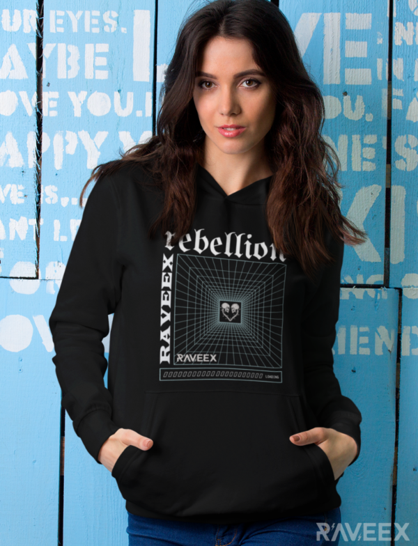 Hoodie à design frontal - Raveex - Image 4