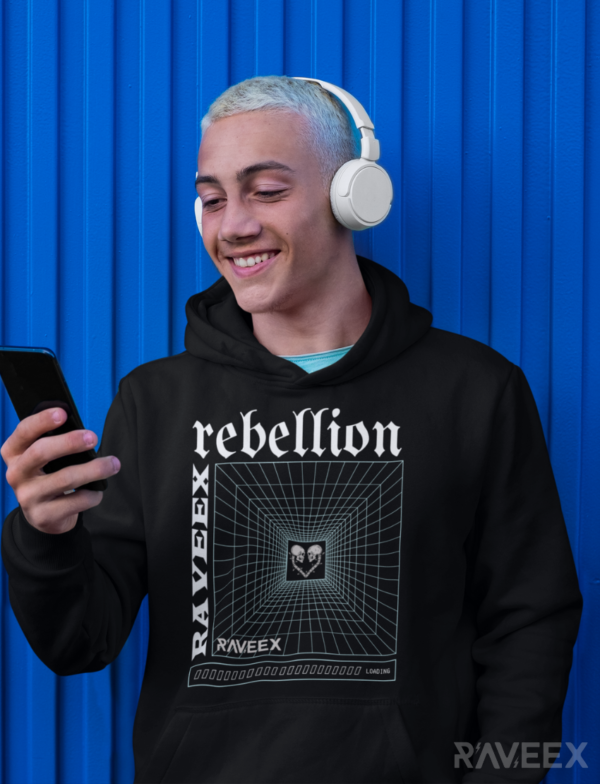 Hoodie à design frontal - Raveex - Image 2