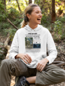 Hoodie à design frontal -She said techno or me sometimes i miss her