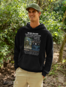 Hoodie à design frontal -She said techno or me sometimes i miss her