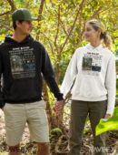 Hoodie à design frontal -She said techno or me sometimes i miss her
