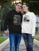 Hoodie à design frontal -She said techno or me sometimes i miss her