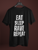 T-shirts à design frontal - Eat - Sleep - Rave - Repeat