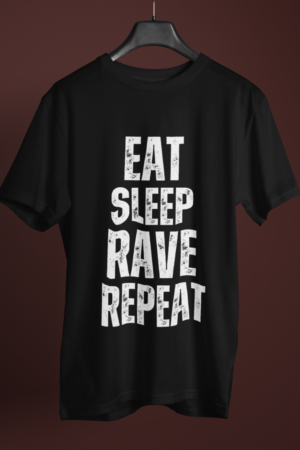 T-shirts à design frontal - Eat - Sleep - Rave - Repeat